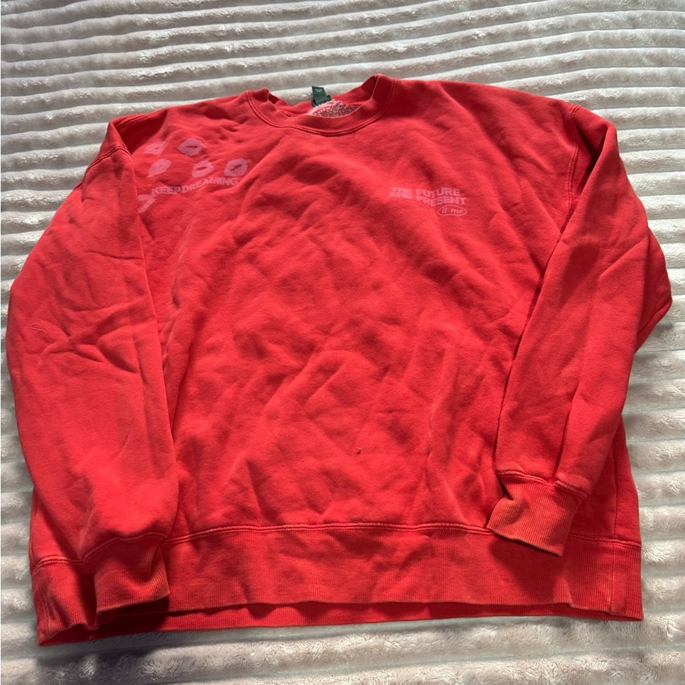 Wild Fable Bright Red Crewneck Sweater